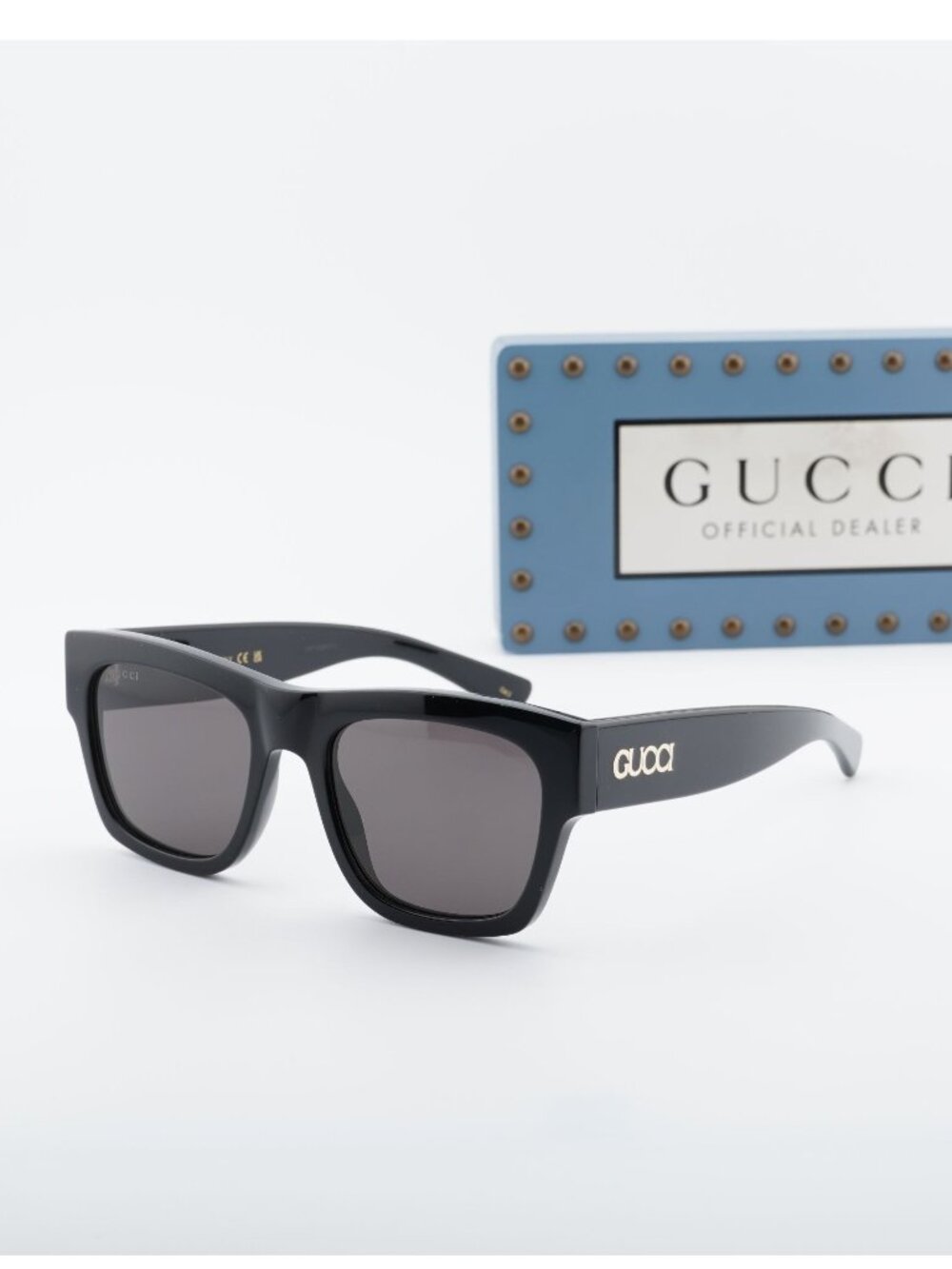 Gucci GG1793S 001 Square Men Sunglasses - Black / Grey